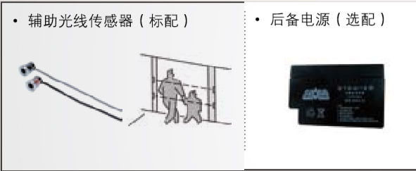 附加功能（備用電源、輔助光線傳感器）